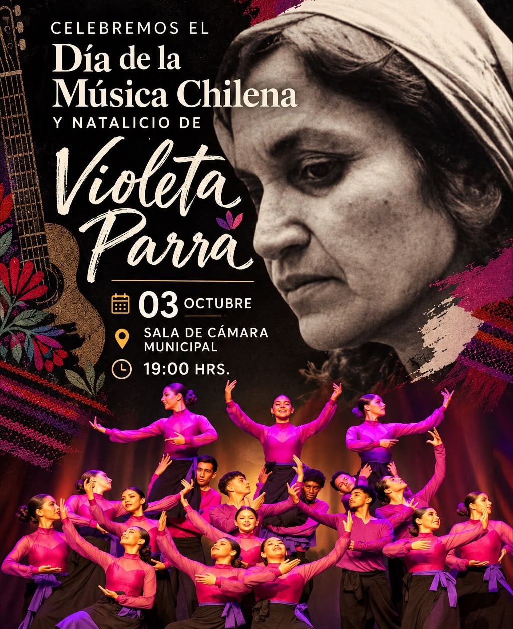 Con “Violeta: Tejedora de Saberes” celebran Día de la Música Chilena en Copiapó 